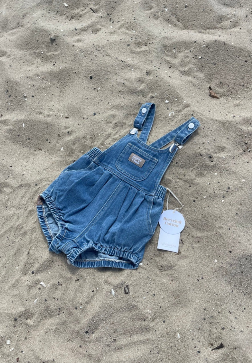 Bowie Bubble Romper - Ziggy Blue